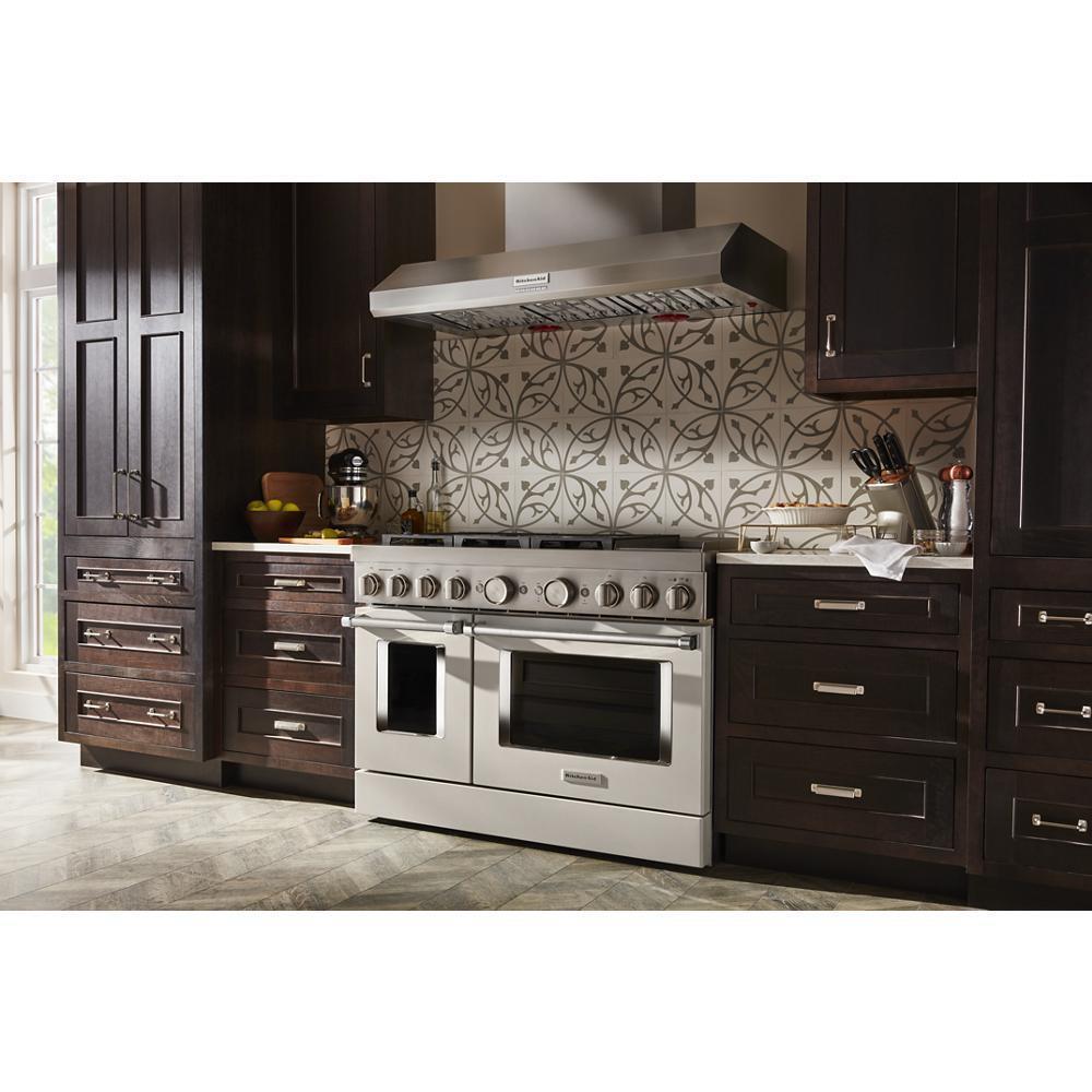 KFDC558JMH KitchenAid® 48'' Smart Commercial-Style Dual Fuel Range with Griddle