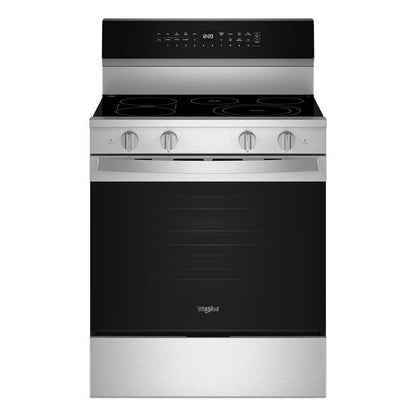 Whirlpool WFES7530RZ 30-inch Electric Smart Range with Air Cooking Technology, No Preheat Air Fry, High Speed Preheat Oven, WipeClean™ Coating, and Steam/Self Clean