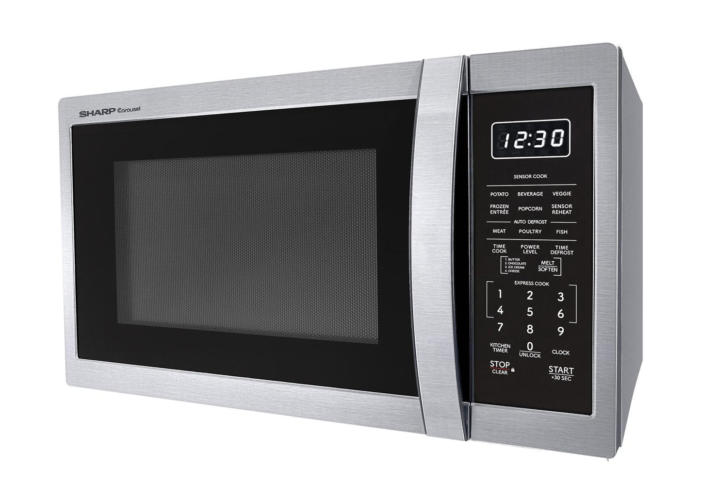 SMC1450KS Sharp 1.4 cu. ft. 1100W Stainless Steel Countertop Microwave Oven