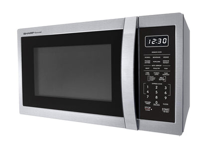 SMC1450KS Sharp 1.4 cu. ft. 1100W Stainless Steel Countertop Microwave Oven