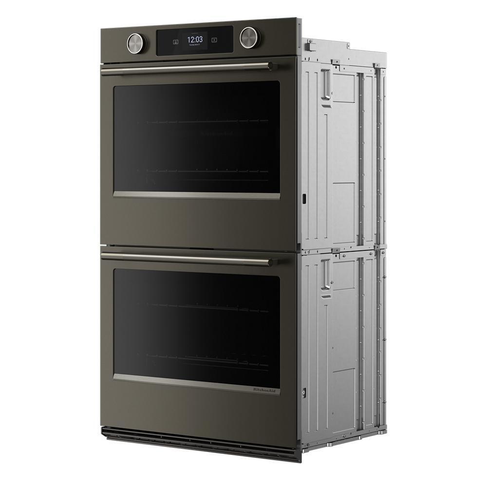 Kitchenaid KOED930SBE 30-inch Smart Electric Double Wall Oven with Intelligent Cooking Camera - Black Ore