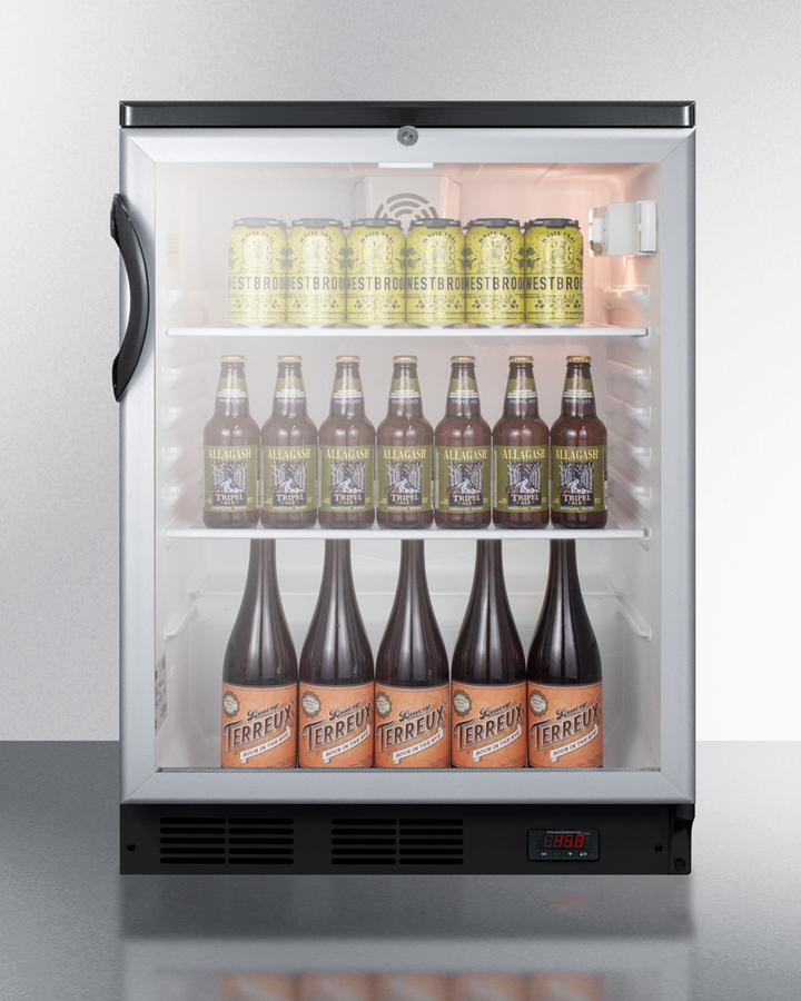 Summit SCR600BGLBIDTPUB 24" Wide Built-in Craft Beer Pub Cellar