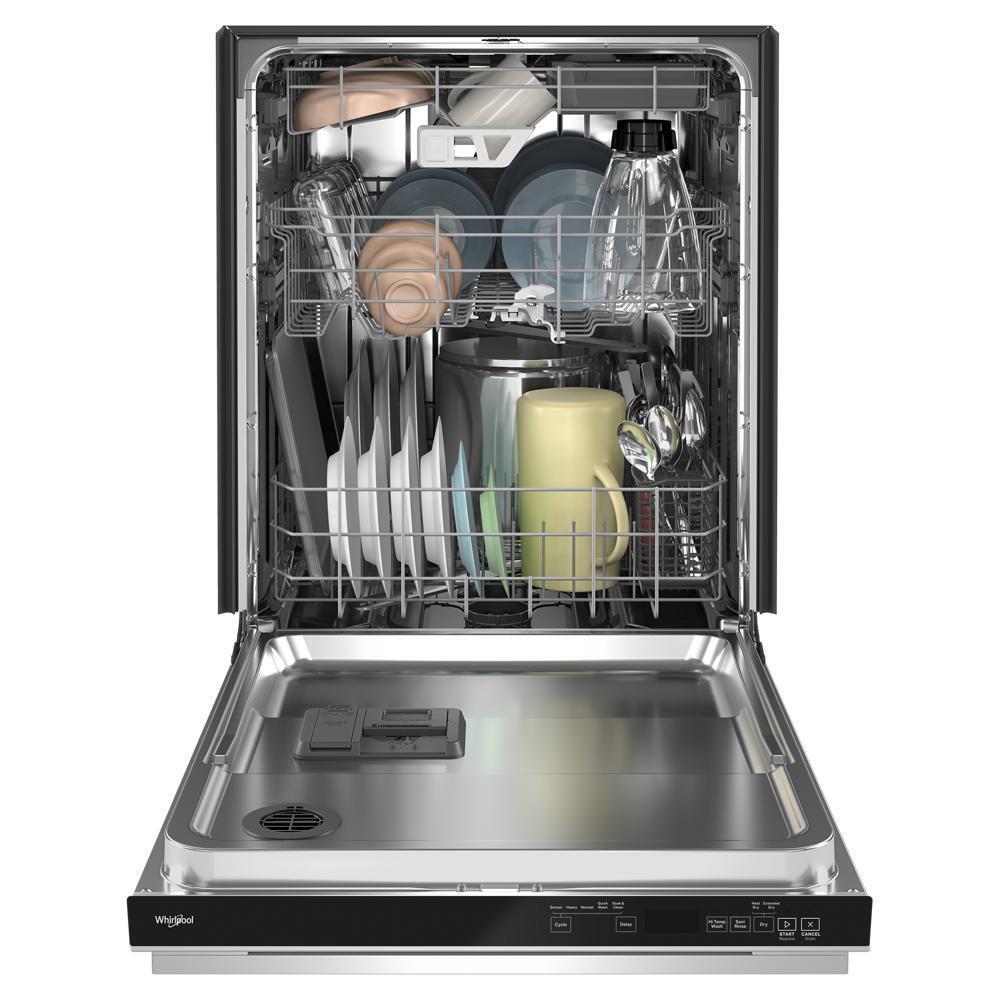 Whirlpool WDPS7024RZ Eco Series Quiet Dishwasher with a washing 3rd Rack & Water Repellent Silverware Basket