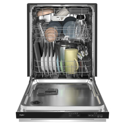 Whirlpool WDPS7024RZ Eco Series Quiet Dishwasher with a washing 3rd Rack & Water Repellent Silverware Basket