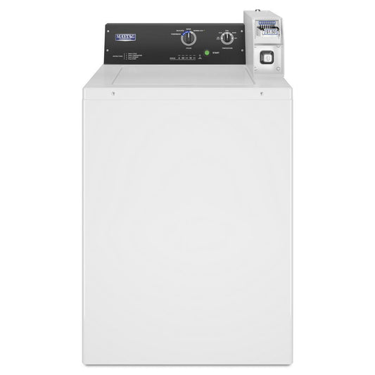 Maytag MAT23CSAWW Commercial Top-Load Washer, Coin Slide Ready