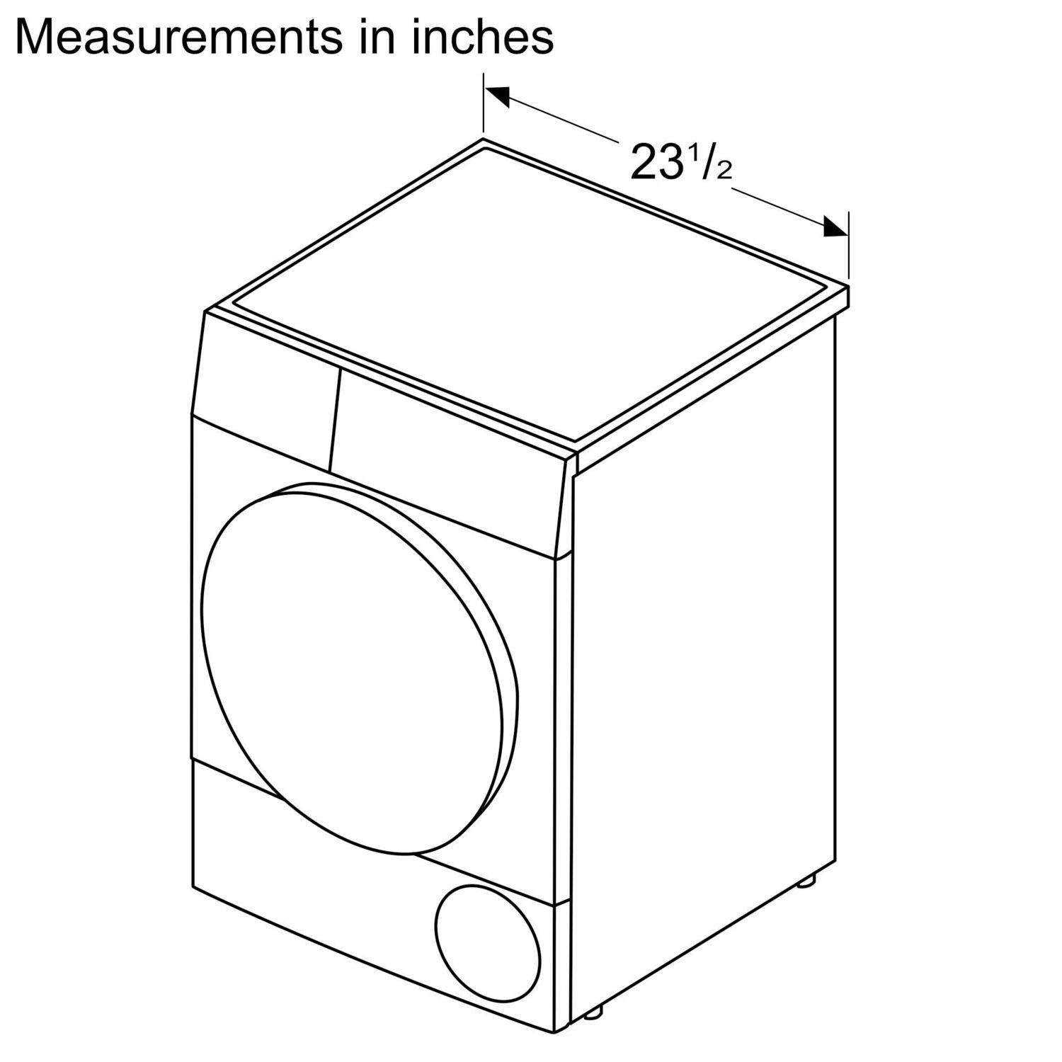 Bosch WGB246AXUC 800 Series Compact Washer , Pearl Steel