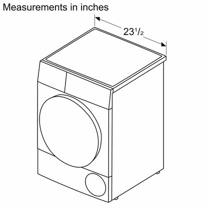 Bosch WGB246AXUC 800 Series, washing machine, frontloader fullsize, 1600 rpm, Silver inox