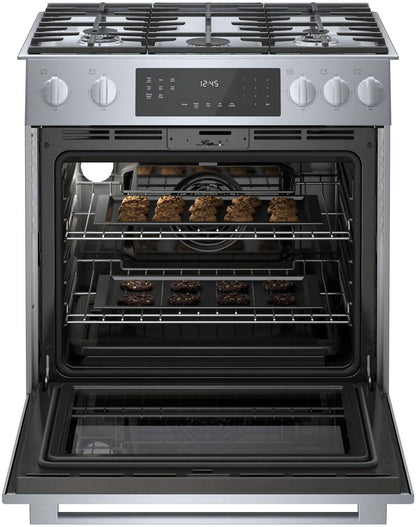 Bosch HGI8056UC 800 Series, Gas slide-in range, 30'', Stainless steel