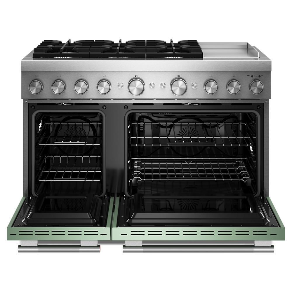 Kitchenaid KFDD948SDC 48-Inch 6 Burner Commercial-Style Dual Fuel Range with Griddle