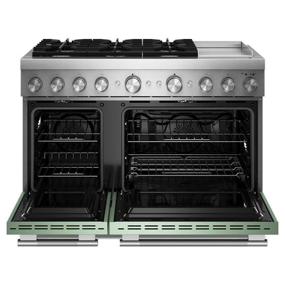 Kitchenaid KFDD948SDC 48-Inch 6 Burner Commercial-Style Dual Fuel Range with Griddle