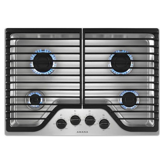 Amana AGC6540KFS 30-inch Gas Cooktop with 4 Burners