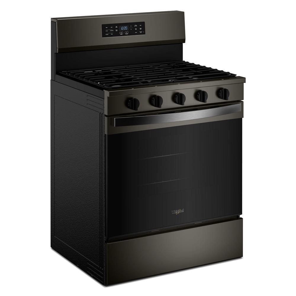 Whirlpool WFGS5730SV 30-inch Gas Range with Air Cooking Technology and EZ-2-Lift™ Hinged Grates