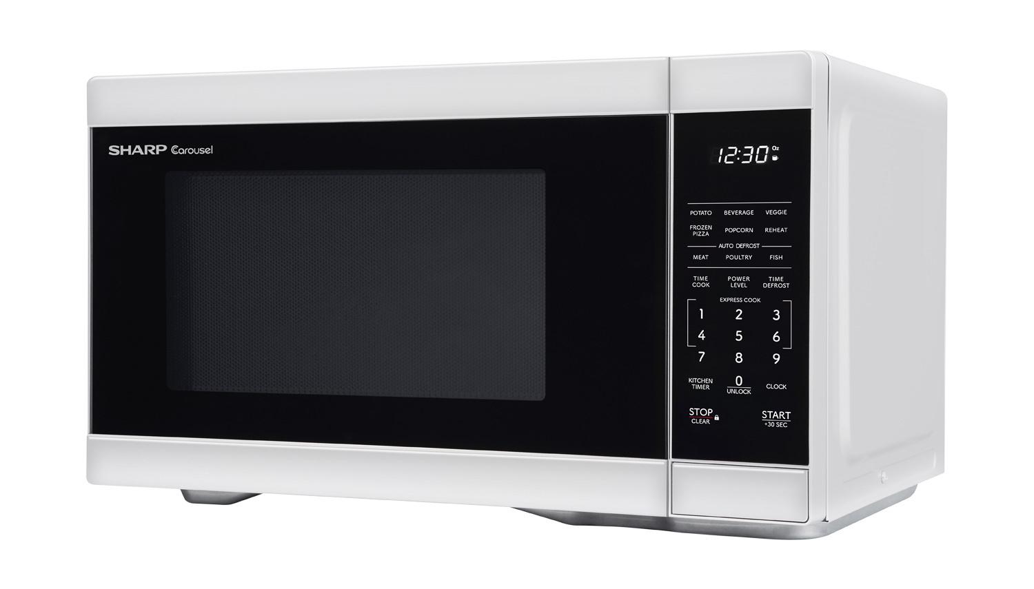 SMC1161KW Sharp 1.1 cu. ft. 1000W White Countertop Microwave Oven