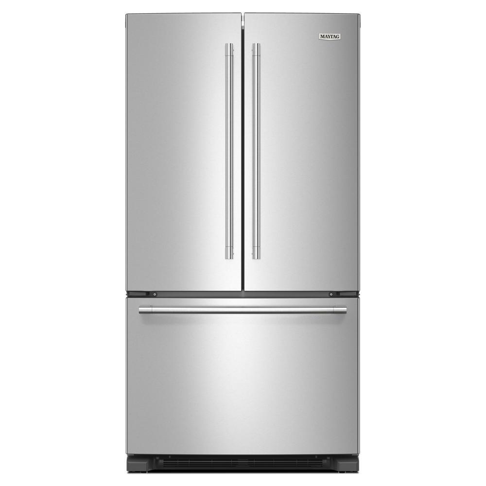 MRFF4136RZ Maytag® 36 Inch Wide French Door Bottom Mount Refrigerator with Max Cool Setting - 25 Cu. Ft.