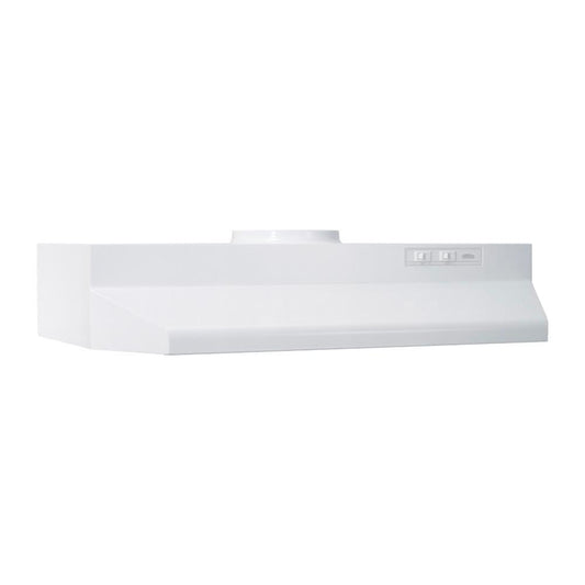 Broan® 36-Inch Under-Cabinet Range Hood w/ Easy Install System, 230 Max Blower CFM, White