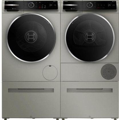 Bosch WGB246AXUC 800 Series, washing machine, frontloader fullsize, 1600 rpm, Silver inox