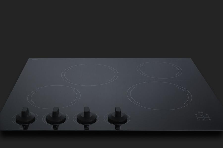 Summit CREK4B 24" Wide 230v 4-burner Radiant Cooktop