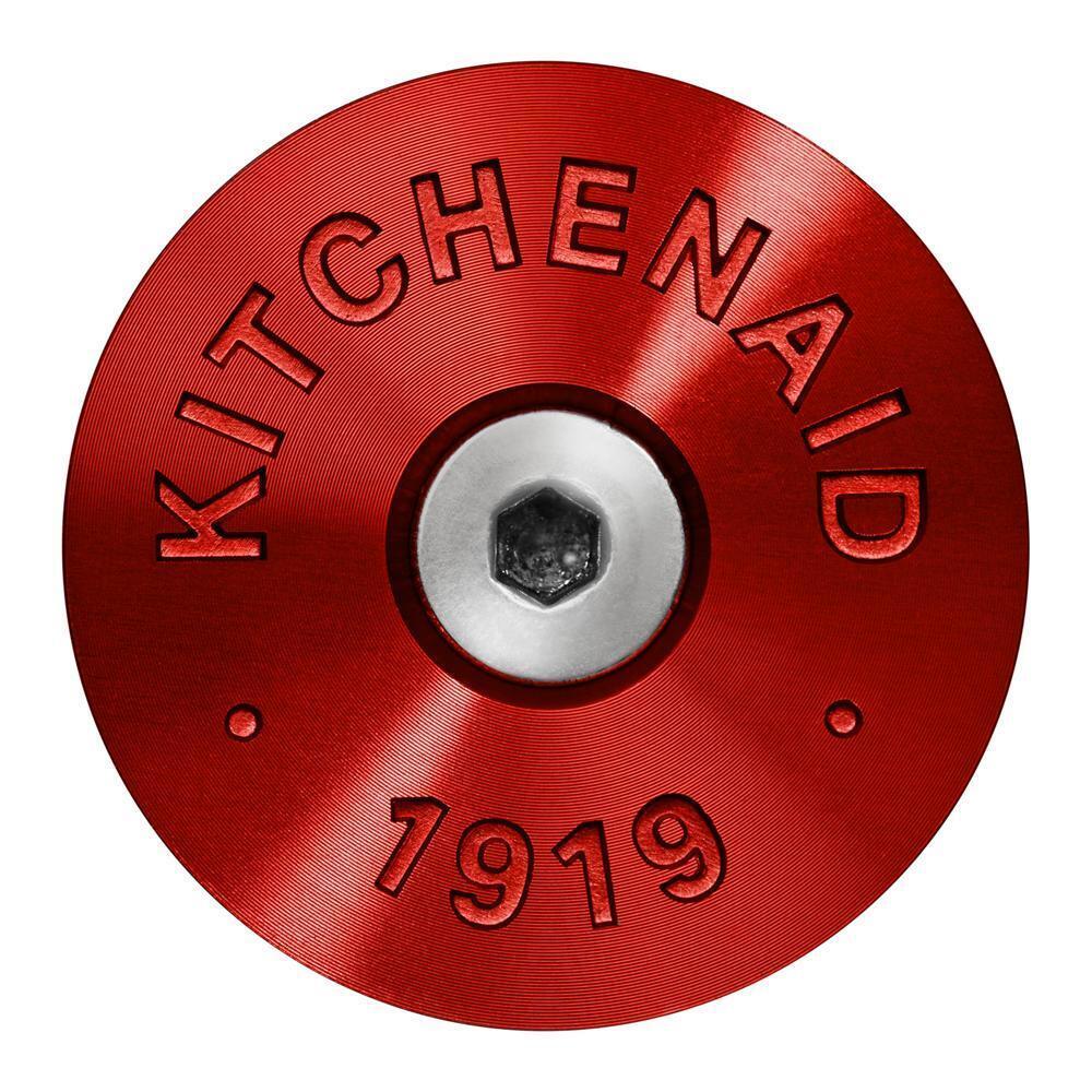 Whirlpool W11368841RE KitchenAid Commercial-Style Range Handle Medallion Kit - Red (Includes Two Medallions, Screws, and One 1/8-IN Hex Wrench)