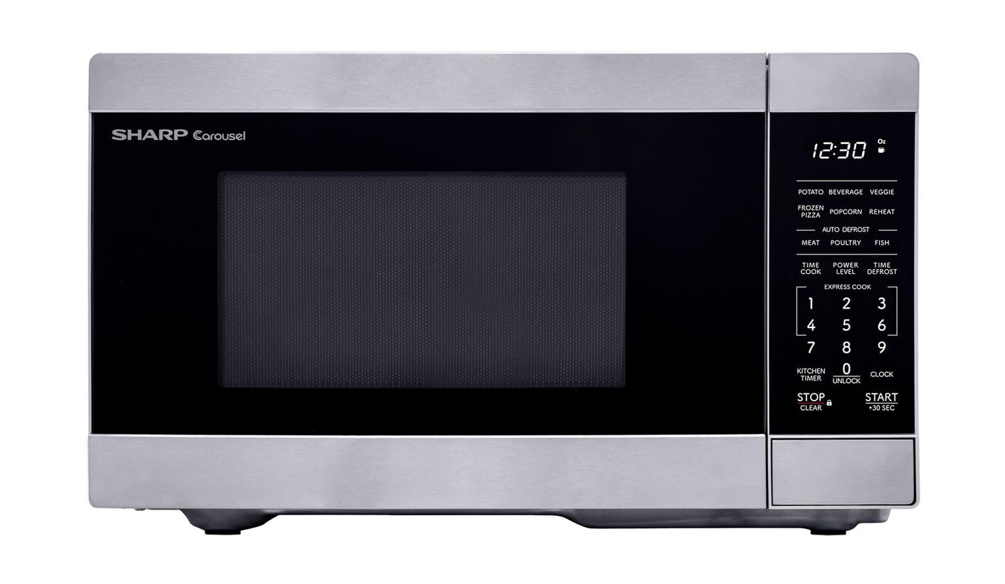 SMC0761KS Sharp 0.7 cu. ft. 700W Stainless Steel Countertop Microwave Oven