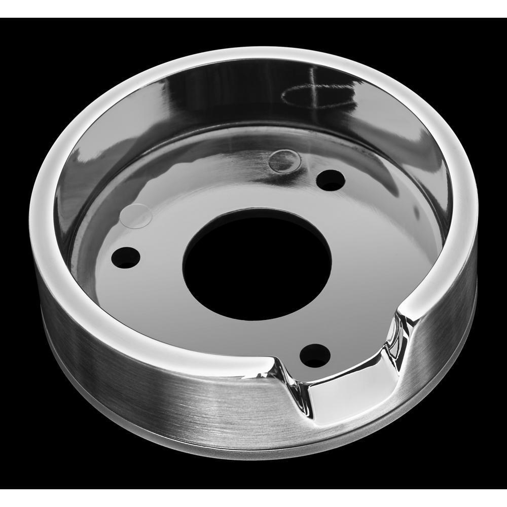 Kitchenaid W11317499 JennAir 3-IN D Single Bezel for Rise-Style Commercial Range and Rangetop Oven Knobs - Chrome