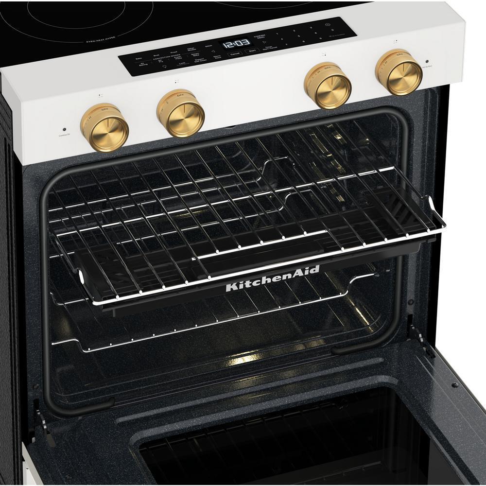 Kitchenaid KSES530SPL 5.3 Cu. Ft. Smart Slide-in Electric Range with Two Even-Heat™ Hyper Elements and Convection Cooking Modes