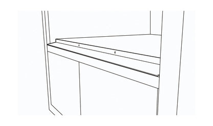 Sharp SKMD24F0AS 24 in. Stainless Steel Flush Mount Deflector for SMD2470ASY