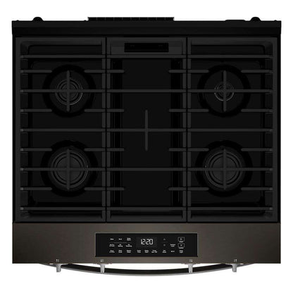Whirlpool WSGS4530TV 30-inch Gas Smart Range with Air Cooking Technology and Steam Clean