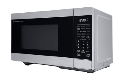 SMC0761KS Sharp 0.7 cu. ft. 700W Stainless Steel Countertop Microwave Oven