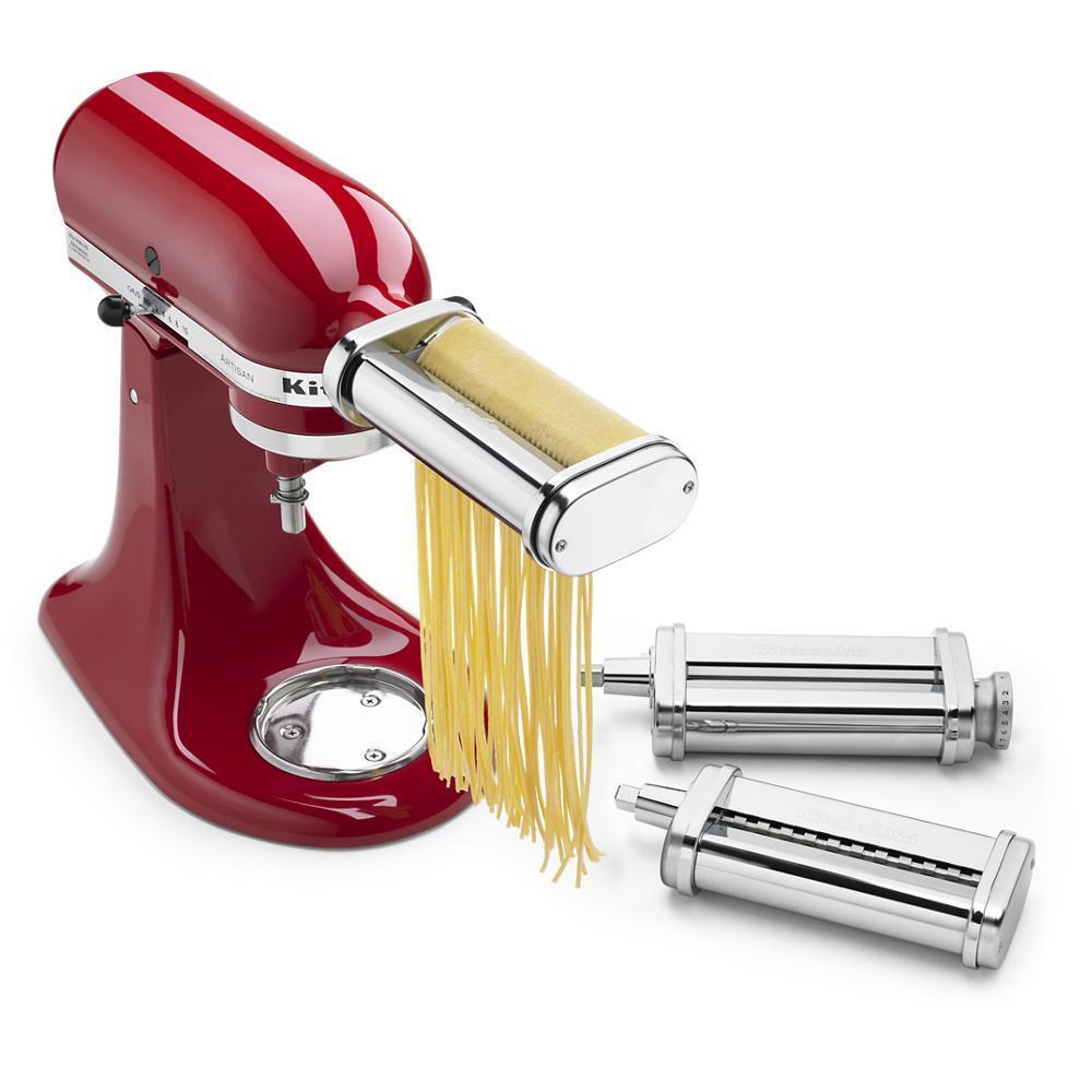 Kitchenaid RKSMPRA Refurbished 3-Piece Pasta Roller & Cutter Set