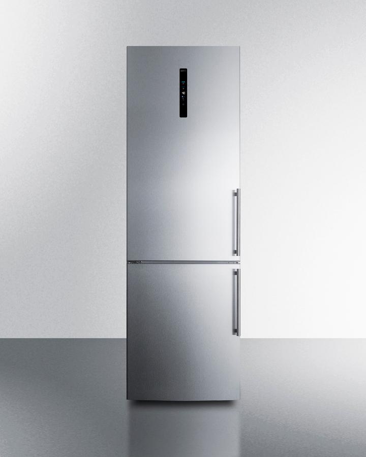 Summit FFBF249SS2LHD 24" Wide Bottom Freezer Refrigerator