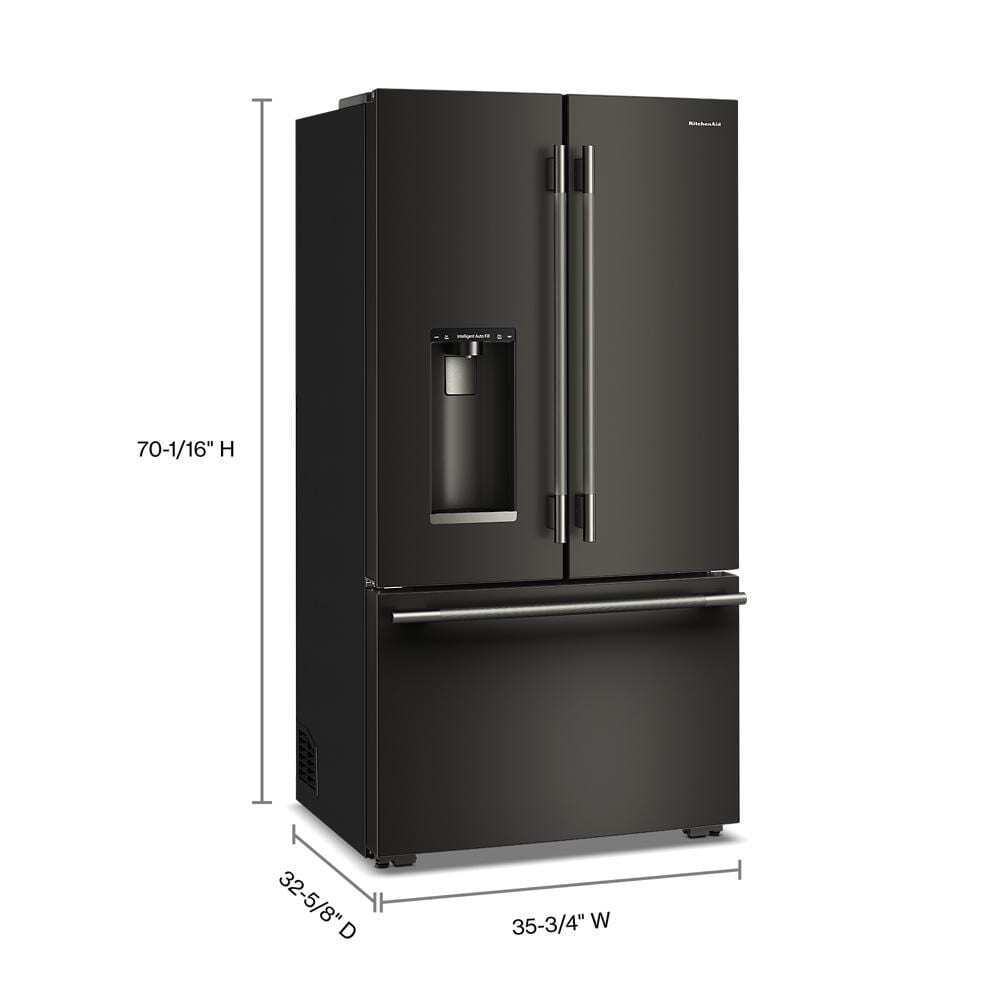 Kitchenaid KRFC636SBE Counter-Depth French Door Refrigerator with Intelligent Auto Fill