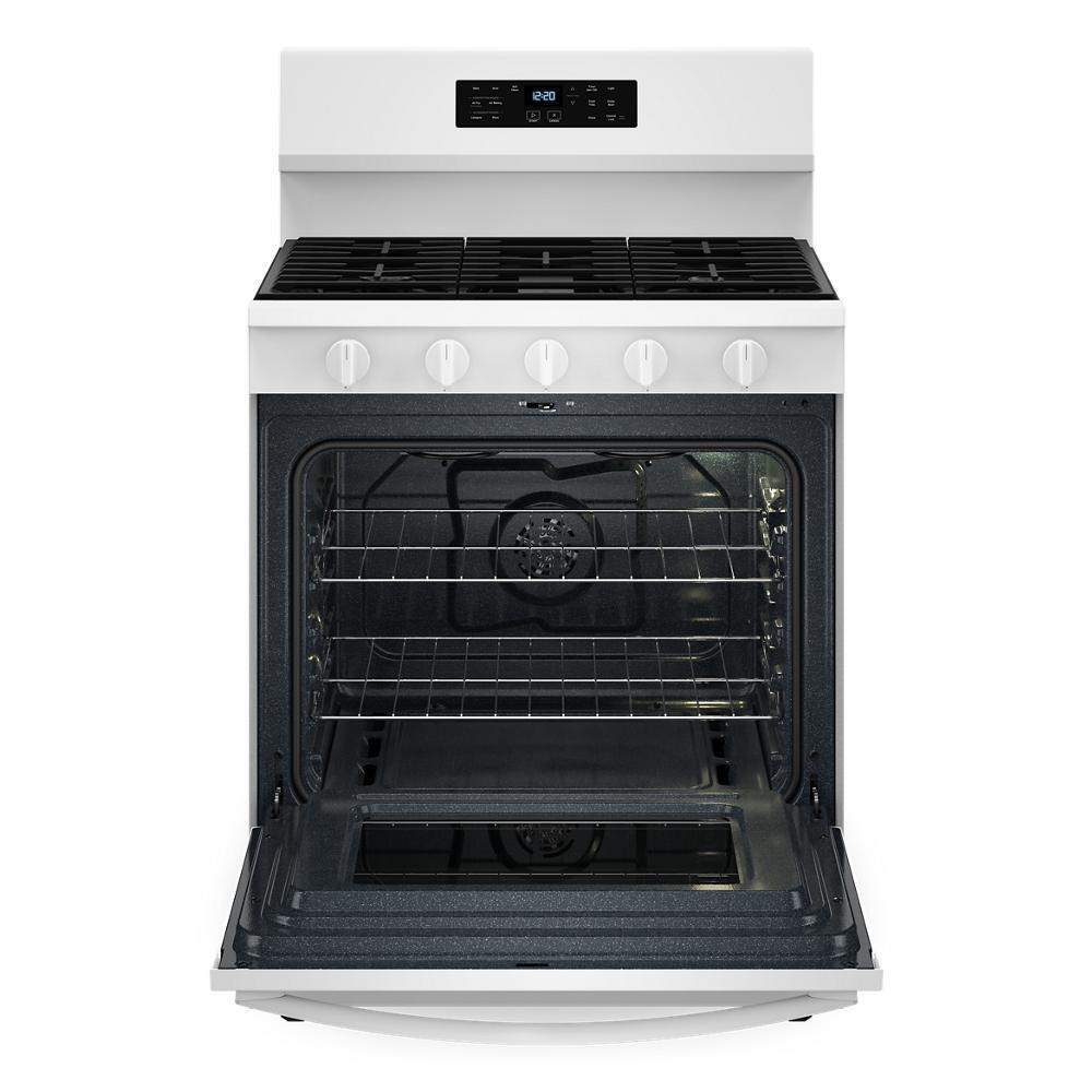 Whirlpool WFGS5030RW 30-inch Gas Range with Air Cooking Technology, No Preheat Air Fry and Air Baking and Self Clean