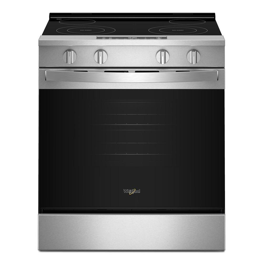 Whirlpool WSES3130SS 30-inch Electric Range with No Preheat and Slow Cook Modes