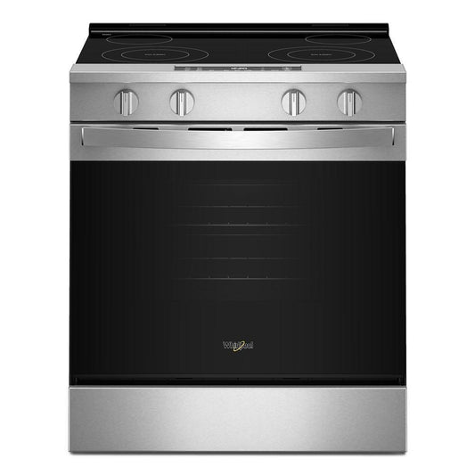 Whirlpool WSES3130SS 30-inch Electric Range with No Preheat and Slow Cook Modes