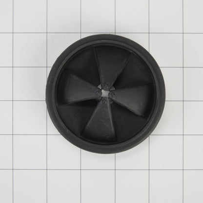 Whirlpool W11087190 Disposer Splash Guard - Black with Flexible Rubber Sink Baffle (3 1/2-IN D)