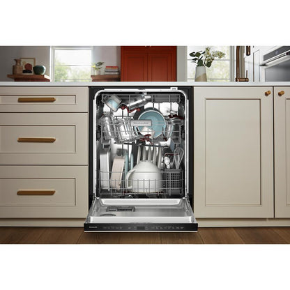 KDTS624SPL KitchenAid® 360(degree) Max Jets™ Third Rack Dishwasher with Advanced ProDry™ System, 44 dBA