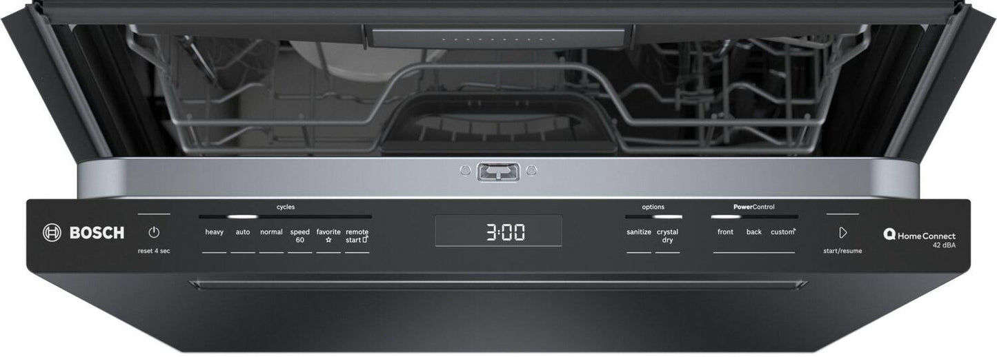 Bosch SHP78CM6N 800 Series, built-under dishwasher, 24'', Black