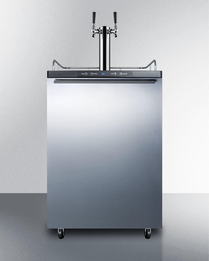 Summit SBC635MSSHHTWIN 24" Wide Kegerator