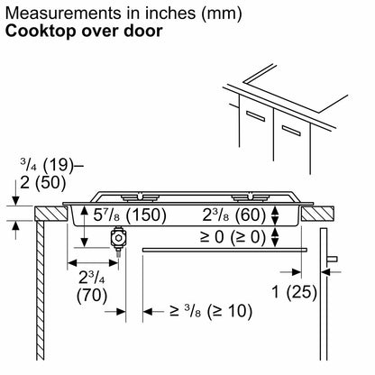 Bosch 800 Series Gas Cooktop 30" Stainless steel NGM8058UC