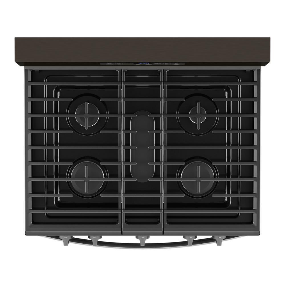 Whirlpool WFGS4530SV 30-inch Gas Range with Air Cooking Technology and Steam Clean