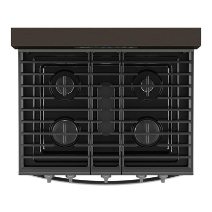 Whirlpool WFGS4530SV 30-inch Gas Range with Air Cooking Technology and Steam Clean