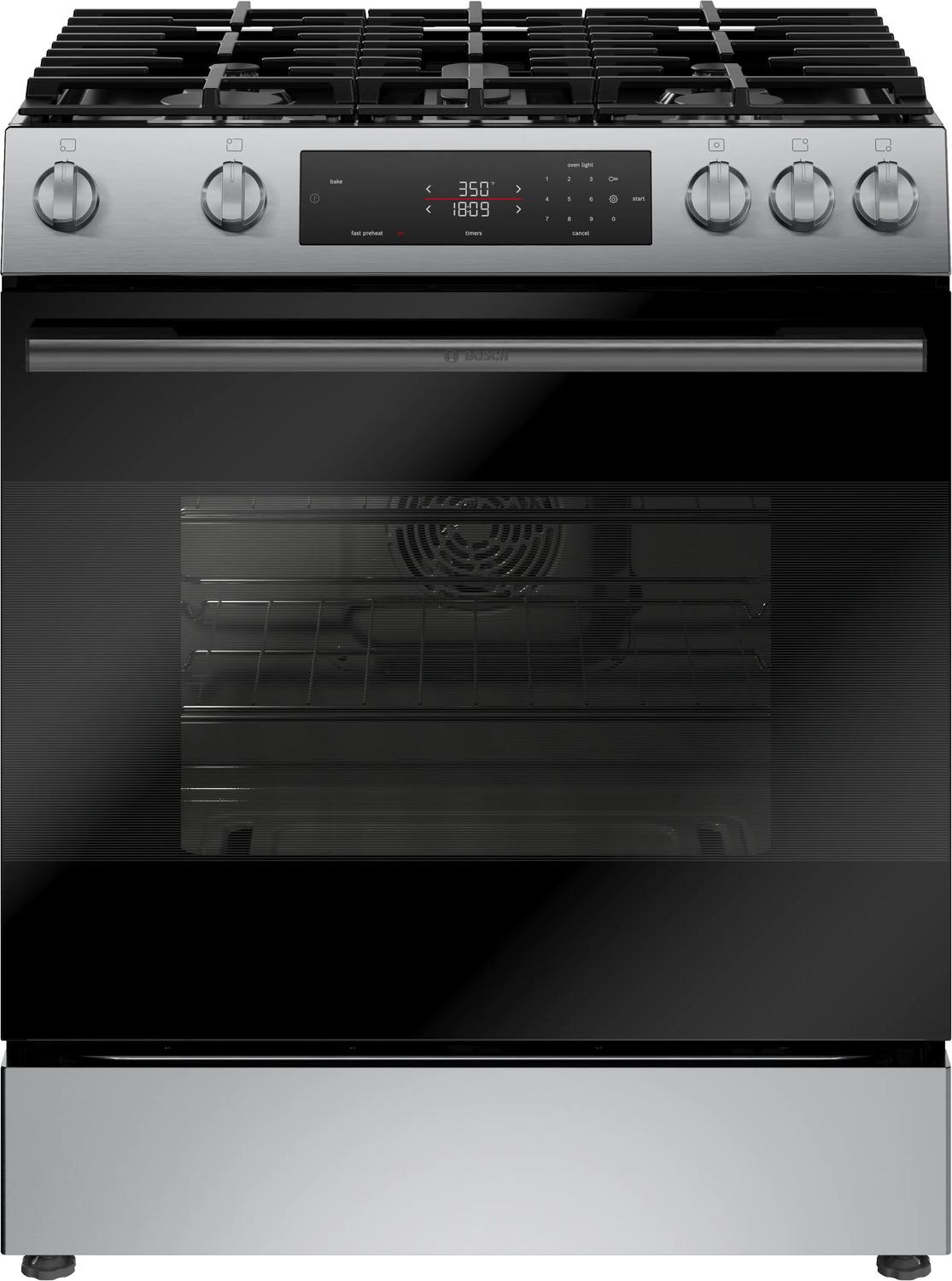 Bosch HGF1050MUC 100 Series, Freestanding gas cooker, Stainless steel