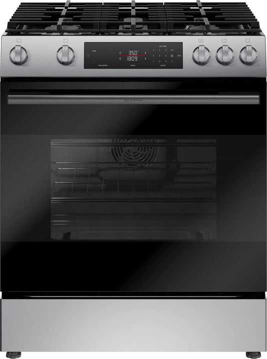 Bosch HGF1050MUC 100 Series, Freestanding gas cooker, Stainless steel