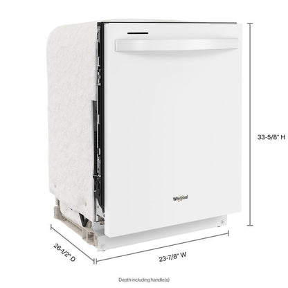 Whirlpool WDT740SALW Large Capacity Dishwasher with Tall Top Rack