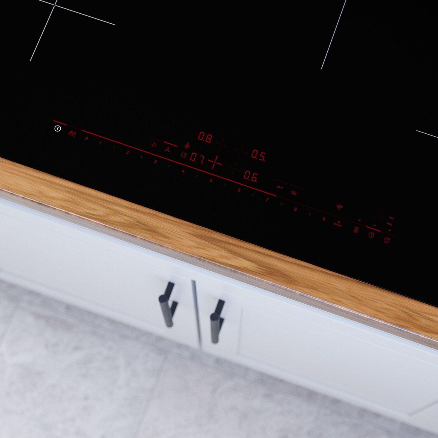 Bosch NIT8060UC 800 Series Induction Cooktop 30" Black, Without Frame