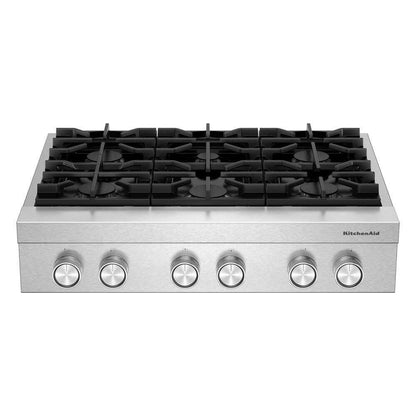 KCGK936TSS KitchenAid® 36-inch 6-Burner Gas Commercial-Style Rangetop