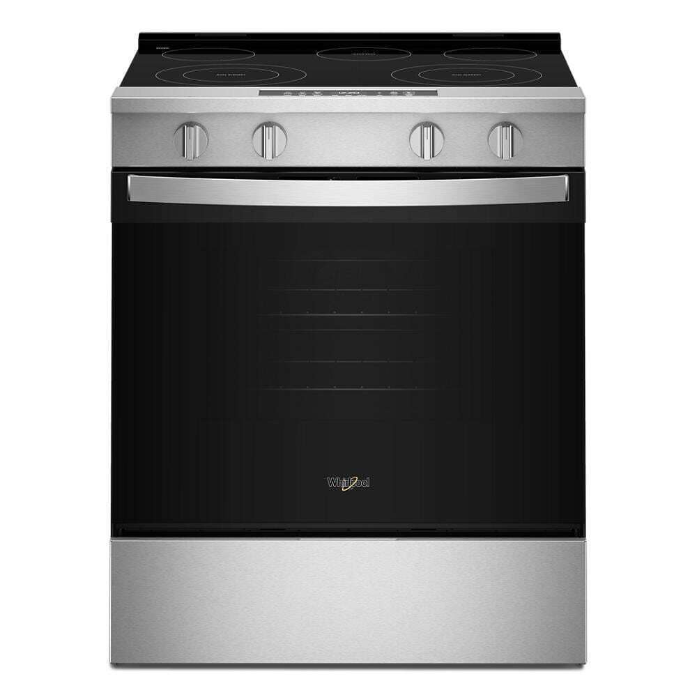 Whirlpool WSES4530TZ 30-inch Electric Smart Range with Air Cooking Technology and Steam Clean
