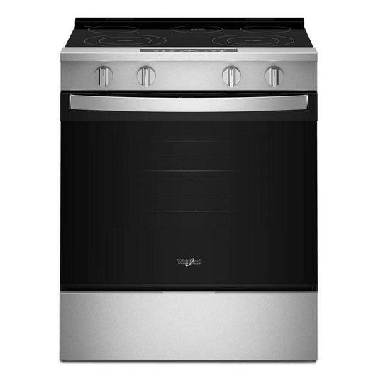 Whirlpool WSES4530TZ 30-inch Electric Smart Range with Air Cooking Technology and Steam Clean