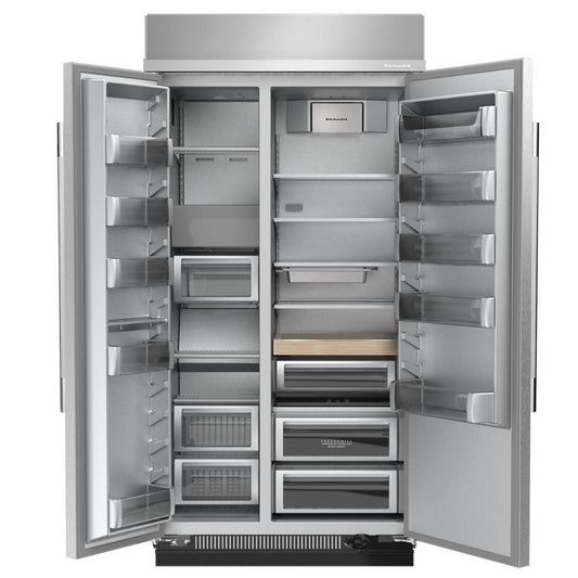 Kitchenaid KBSN742SPS 25.5 Cu. Ft. 42" Built-In Side-by-Side Refrigerator with Platinum Interior