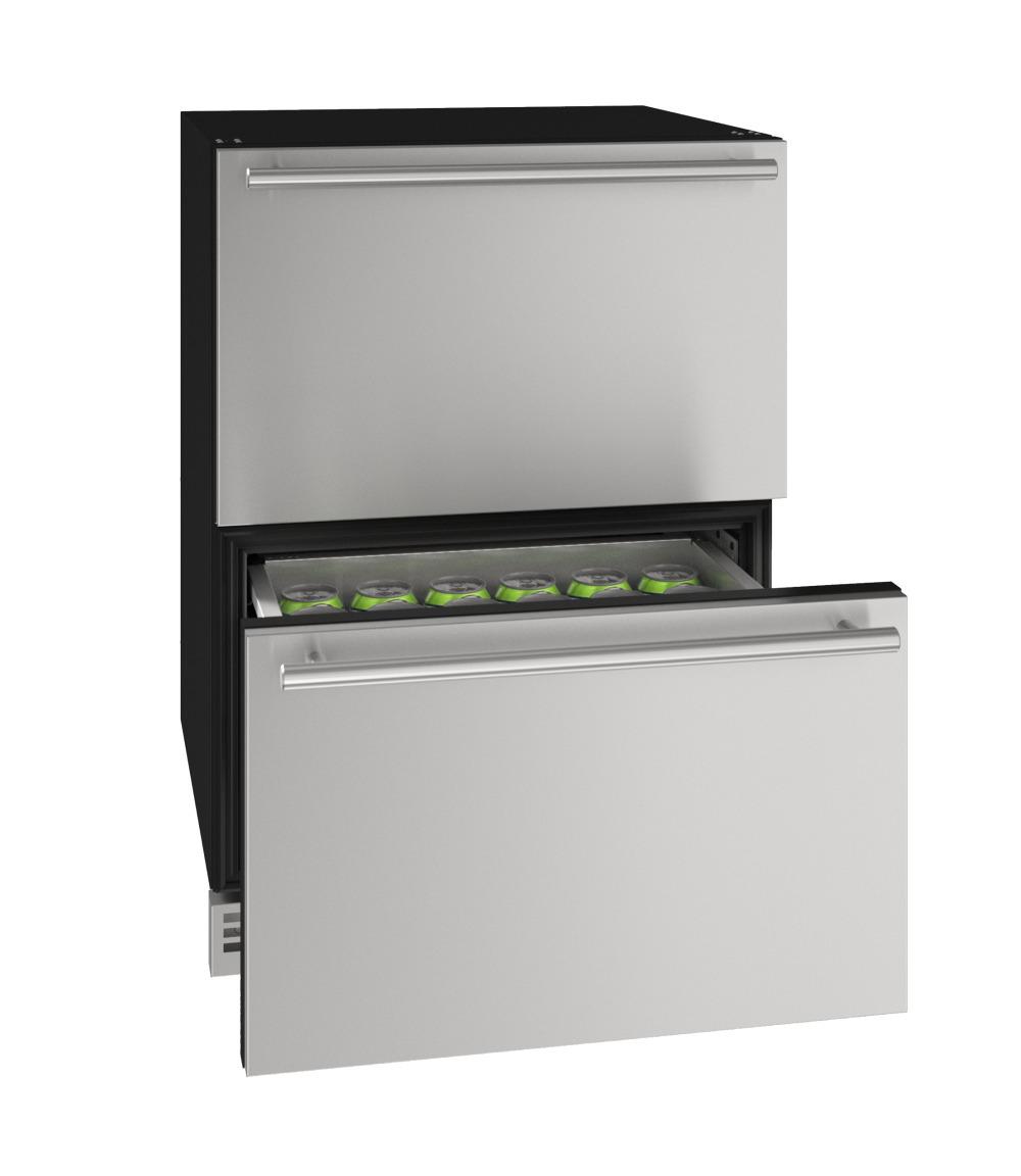 U-Line UHDR124SS61A Hdr124 24" Refrigerator Drawers With Stainless Solid Finish (115 V/60 Hz)
